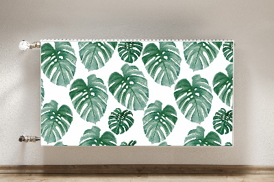 Magnetic radiator cover Monstera leaves