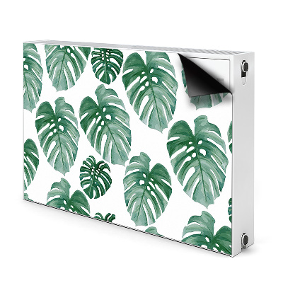 Magnetic radiator cover Monstera leaves