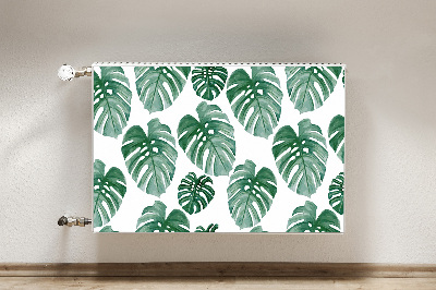 Magnetic radiator cover Monstera leaves