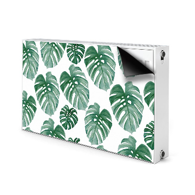 Magnetic radiator cover Monstera leaves