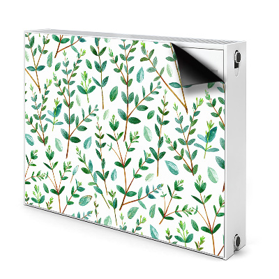 Magnetic radiator mat Green branches