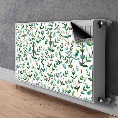 Magnetic radiator mat Green branches