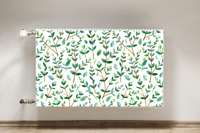 Magnetic radiator mat Green branches