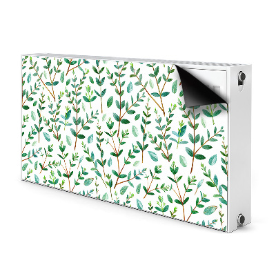 Magnetic radiator mat Green branches