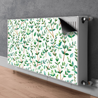 Magnetic radiator mat Green branches