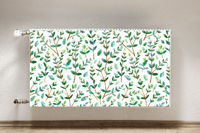 Magnetic radiator mat Green branches