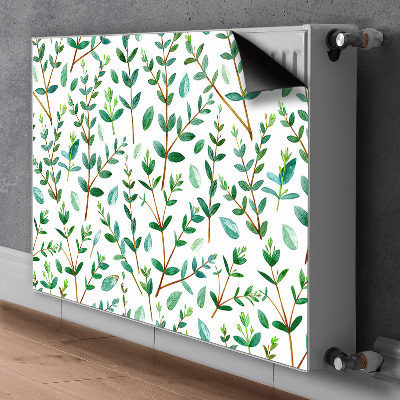 Magnetic radiator mat Green branches