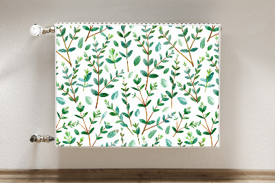 Magnetic radiator mat Green branches