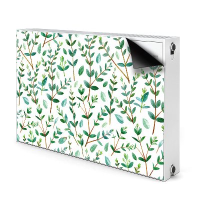 Magnetic radiator mat Green branches