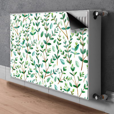 Magnetic radiator mat Green branches