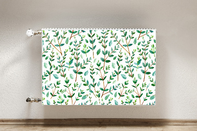 Magnetic radiator mat Green branches