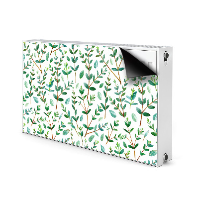 Magnetic radiator mat Green branches