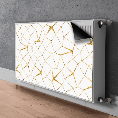 Magnetic radiator mat Golden mosaic