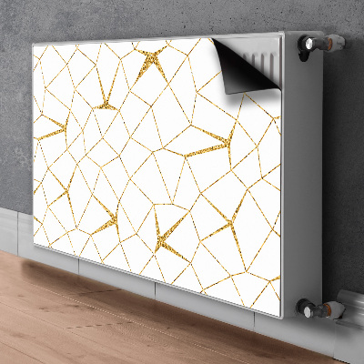 Magnetic radiator mat Golden mosaic