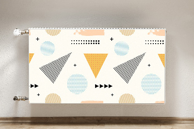 Decorative radiator cover Colorful shapes