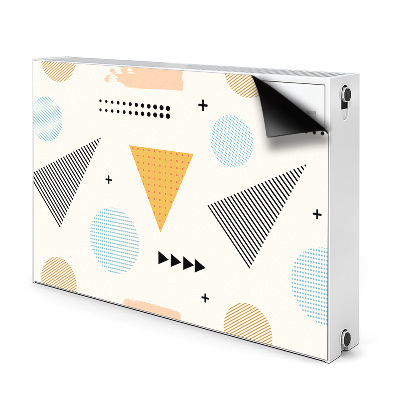 Decorative radiator cover Colorful shapes