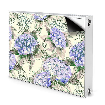 Magnetic radiator mat Hydrangea