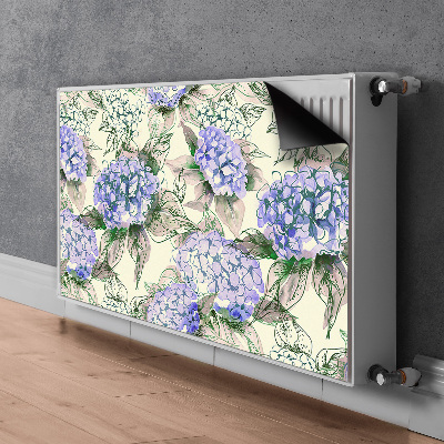 Magnetic radiator mat Hydrangea