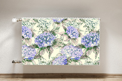 Magnetic radiator mat Hydrangea