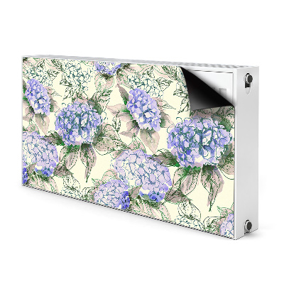 Magnetic radiator mat Hydrangea