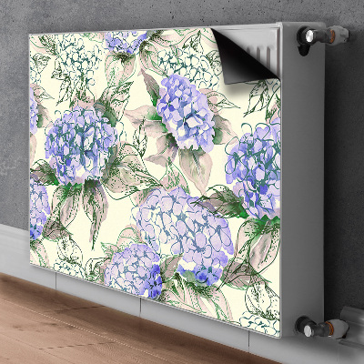 Magnetic radiator mat Hydrangea