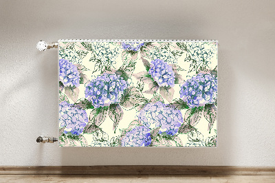 Magnetic radiator mat Hydrangea