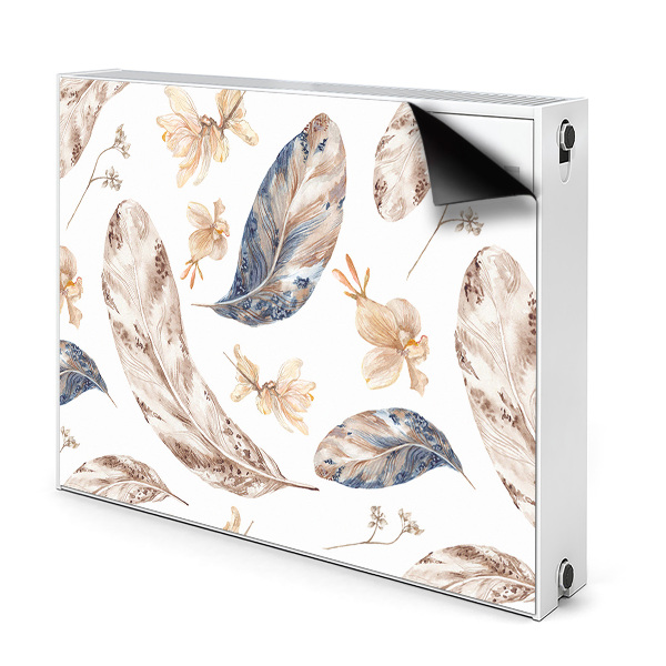 Decorative radiator cover Falling leaves