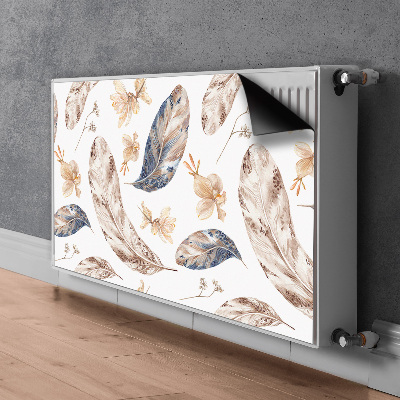 Decorative radiator cover Falling leaves