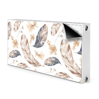 Decorative radiator cover Falling leaves