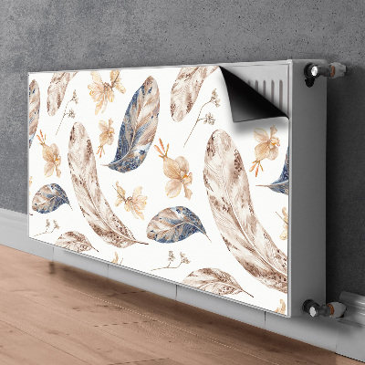 Decorative radiator cover Falling leaves