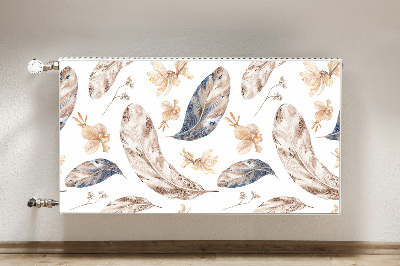 Decorative radiator cover Falling leaves