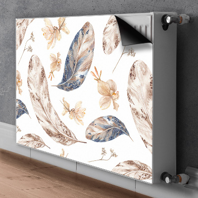 Decorative radiator cover Falling leaves