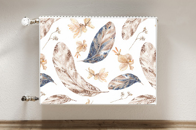 Decorative radiator cover Falling leaves