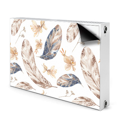 Decorative radiator cover Falling leaves