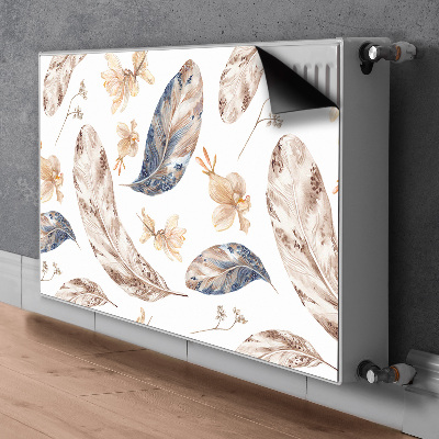 Decorative radiator cover Falling leaves