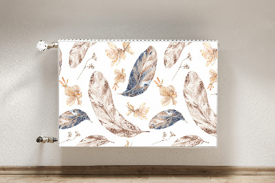 Decorative radiator cover Falling leaves