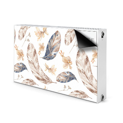 Decorative radiator cover Falling leaves