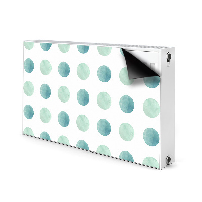 Decorative radiator cover Green dots