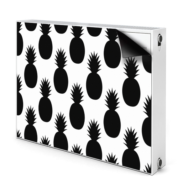 Radiator cover Black pineapples