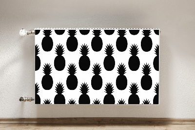 Radiator cover Black pineapples