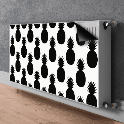 Radiator cover Black pineapples