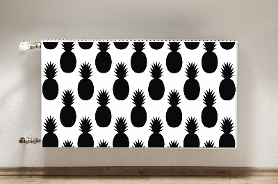 Radiator cover Black pineapples