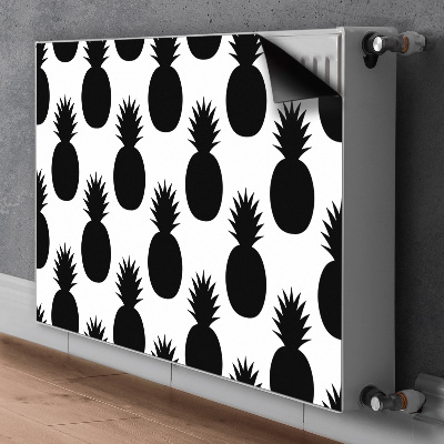 Radiator cover Black pineapples