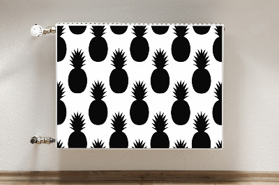 Radiator cover Black pineapples