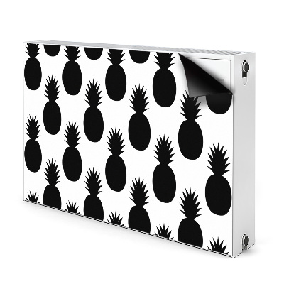 Radiator cover Black pineapples