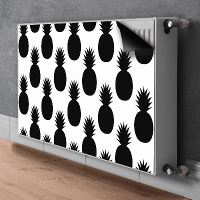 Radiator cover Black pineapples