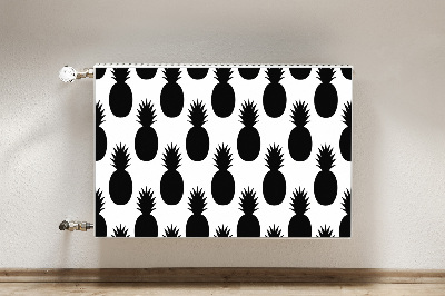 Radiator cover Black pineapples