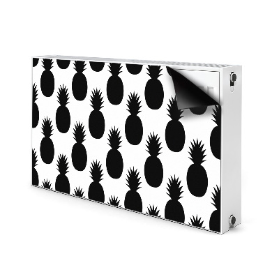 Radiator cover Black pineapples