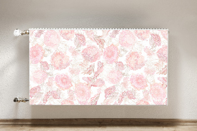 Printed radiator mat Floral pattern