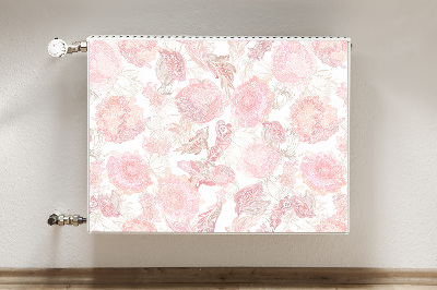 Printed radiator mat Floral pattern